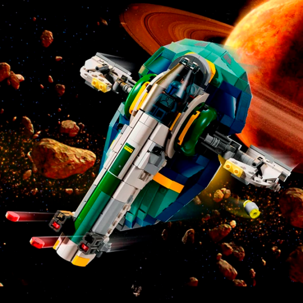 Constructor LEGO Jango Fetts Starship Green Numărul de piese 707, 9+ photo 6