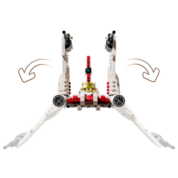 Constructor LEGO V-19 Torrent Starfighter White Numărul de piese 567, 9+ photo 3