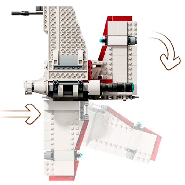 Constructor LEGO V-19 Torrent Starfighter White Numărul de piese 567, 9+ photo 8