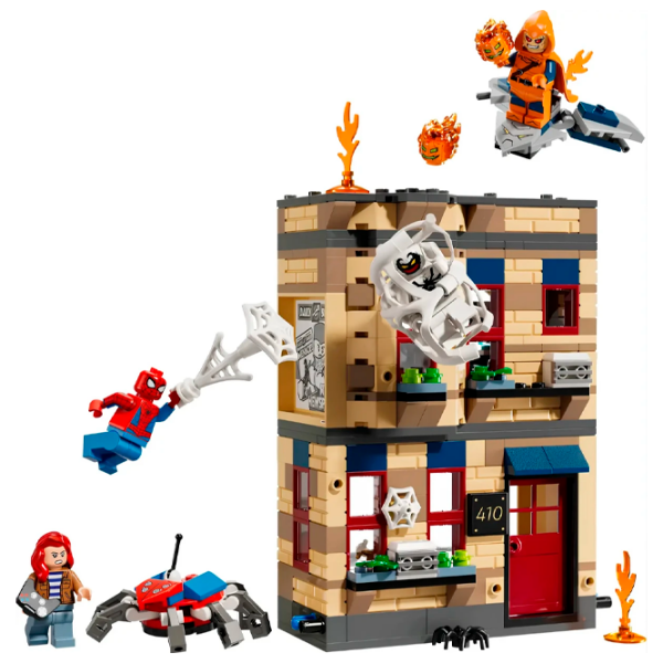 Constructor LEGO Peter Parker's Apartment Beige Numărul de piese 394, 8+ photo 2