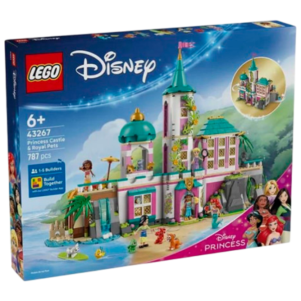 Constructor LEGO Princess Castle & Royal Pets Pink Numărul de piese 787, 6+ photo 1