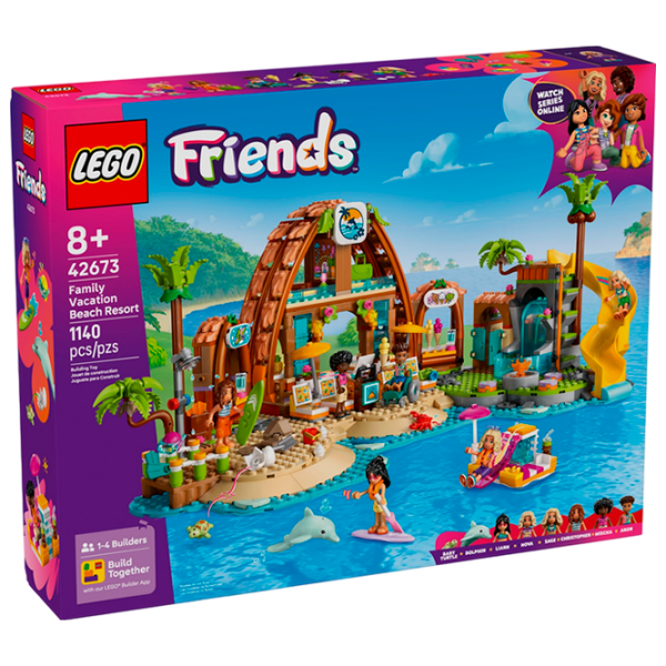 Constructor LEGO Family Vacantion Beach Resort Brown Numărul de piese 1140, 8+ photo 1