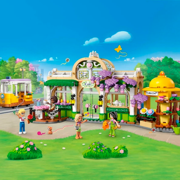 Constructor LEGO Plant Café & Flower Shop Beige Numărul de piese 1138, 9+ photo 5