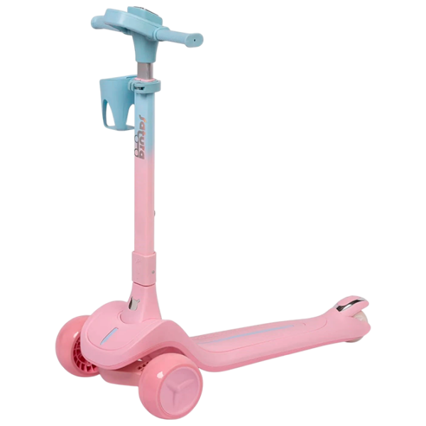 Trotinetă pentru copii cu trei roți Caretero Satura (CT.225900) Pink 3 ani, 50 kg, Din PU photo 1