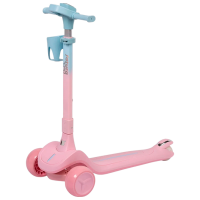 Trotinetă pentru copii cu trei roți Caretero Satura (CT.225900) Pink 3 ani, 50 kg, Din PU