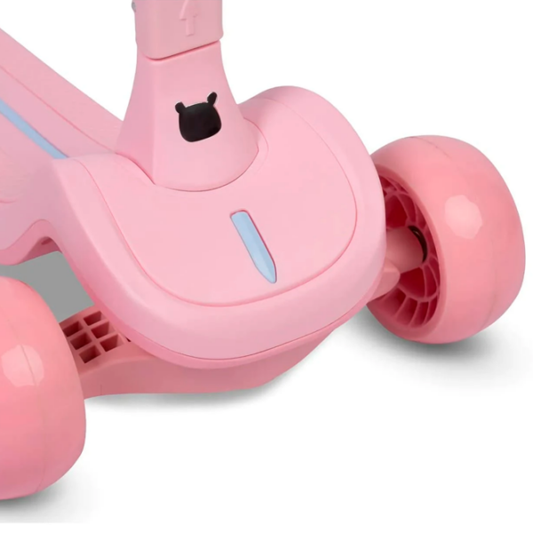 Trotinetă pentru copii cu trei roți Caretero Satura (CT.225900) Pink 3 ani, 50 kg, Din PU photo 7