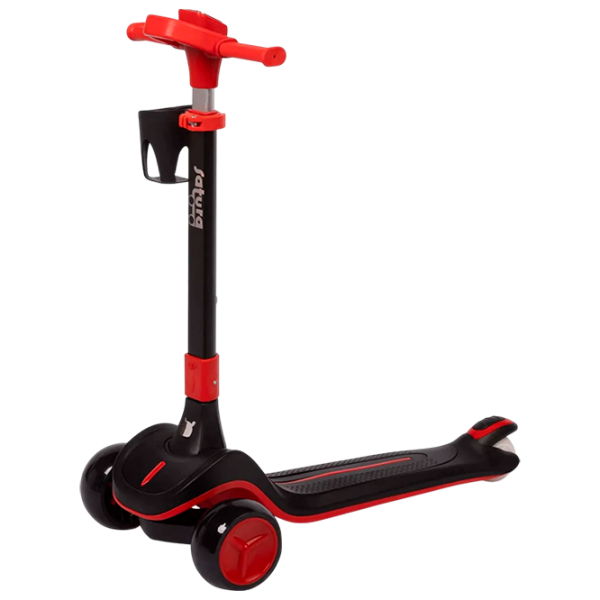 Trotinetă pentru copii cu trei roți Caretero Satura (CT.225900) Black 3 ani, 50 kg, Din PU photo 1