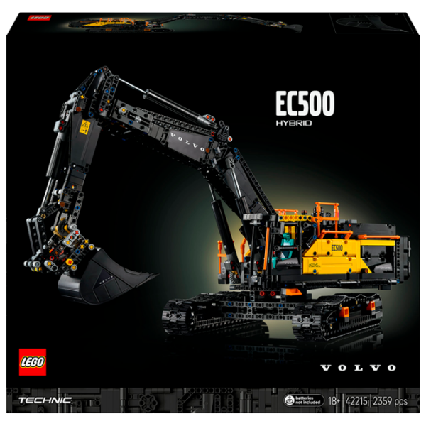 Constructor LEGO Volvo EC500 Hybrid Black Numărul de piese 2359, 18+ photo 1