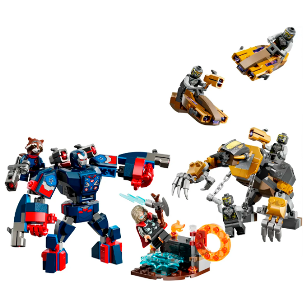 Constructor LEGO Avengers: Endgame Thor Vs. Chitauri Blue Numărul de piese 373, 8+ photo 2