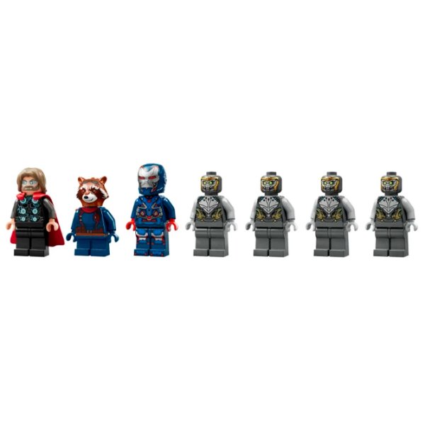 Constructor LEGO Avengers: Endgame Thor Vs. Chitauri Blue Numărul de piese 373, 8+ photo 5