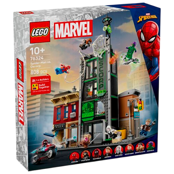 Constructor LEGO Spider-Man Vs. Oscorp Gray Numărul de piese 808, 10+ photo 1