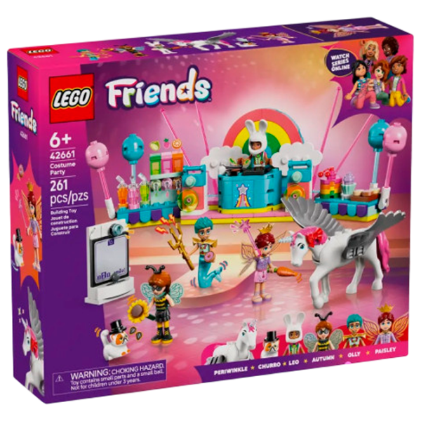 Constructor LEGO Costume Party With Unicorn & Fairy Pink Numărul de piese 261, 6+ photo 1
