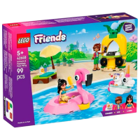 Constructor LEGO Unicorn & Flamingo Pool Party Pink Numărul de piese 99, 5+