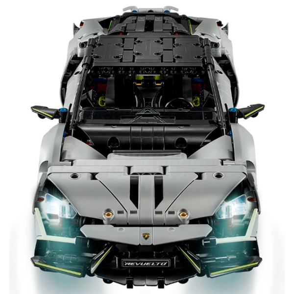 Constructor cu telecomandă LEGO Lamborghini Revuelto Gray Numărul de piese 1135, 10+ photo 5