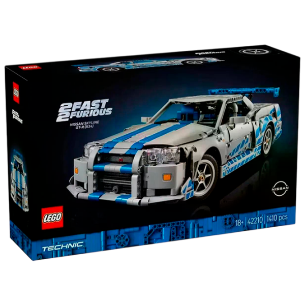 Constructor LEGO 2 Fast 2 Furious Nissan Skyline Gt-R Gray Numărul de piese 1410, 18+ photo 1