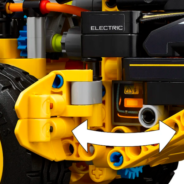 Constructor LEGO Volvo L120 Electric Wheel Loader Yellow Numărul de piese 973, 9+ photo 4