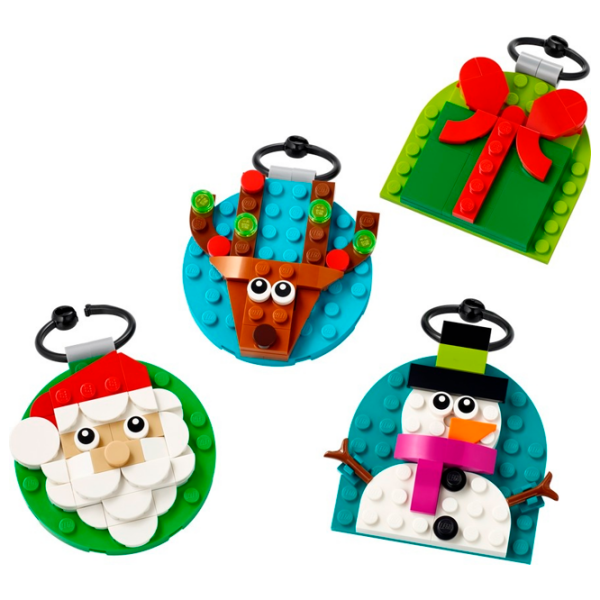 Constructor LEGO Christmas Ornament Selection Red Numărul de piese 153, 6+ photo 2