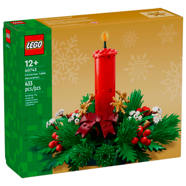 Constructor LEGO Christmas Table Decoration Green Numărul de piese 433, 12+ photo 1