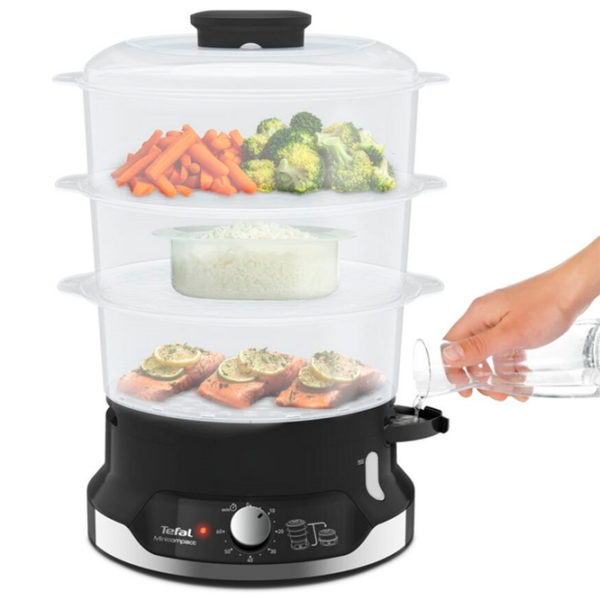 Aparat de gătit cu aburi Tefal VC204810 Black 800 W photo 3