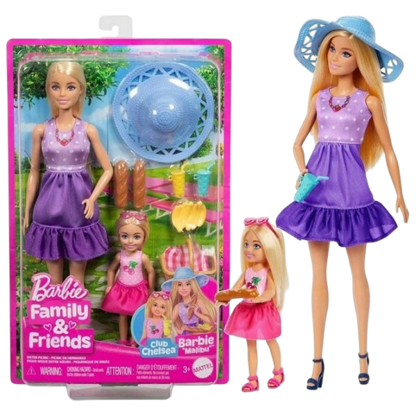 Păpușă Barbie Barbie and Chelsea Sisters model JBF43  3+ photo 3