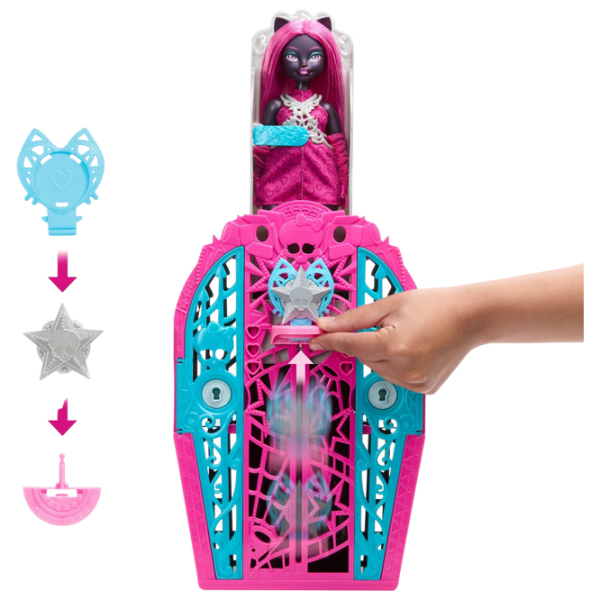 Păpușă Monster High Catty Noir model JBG82 3+ photo 3