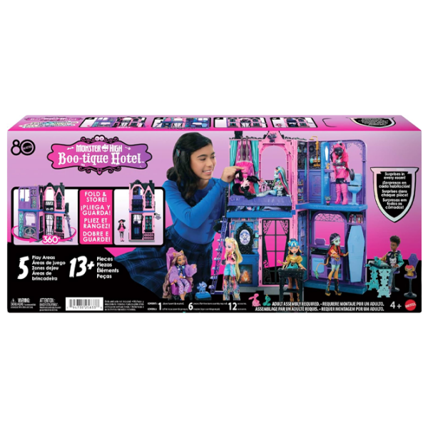 Căsuță pentru păpuși Monster High Boo-tique Hotel căsuță JBF16 3+ photo 4