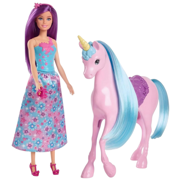 Păpușă Mattel Doll and Unicorn model HYT62 3+ photo 1
