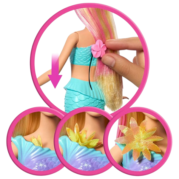 Păpușă Barbie Blooming Flowers sirenă JDM72 3+ photo 4