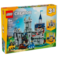 Constructor LEGO Medieval Horse Knight Castle Gray Numărul de piese 1371, 9+