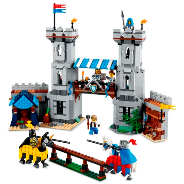 Constructor LEGO Medieval Horse Knight Castle Gray Numărul de piese 1371, 9+ photo 3