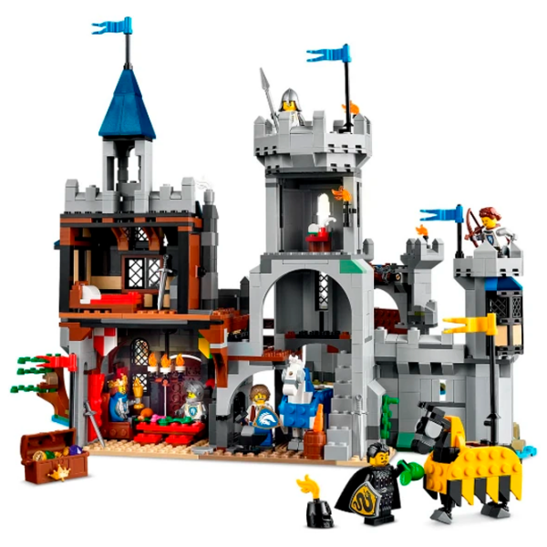 Constructor LEGO Medieval Horse Knight Castle Gray Numărul de piese 1371, 9+ photo 5