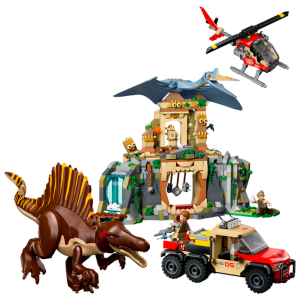 Constructor LEGO Spinosaurus & Quetzalcoatlus Air Mission Brown Numărul de piese 984, 8+ photo 2