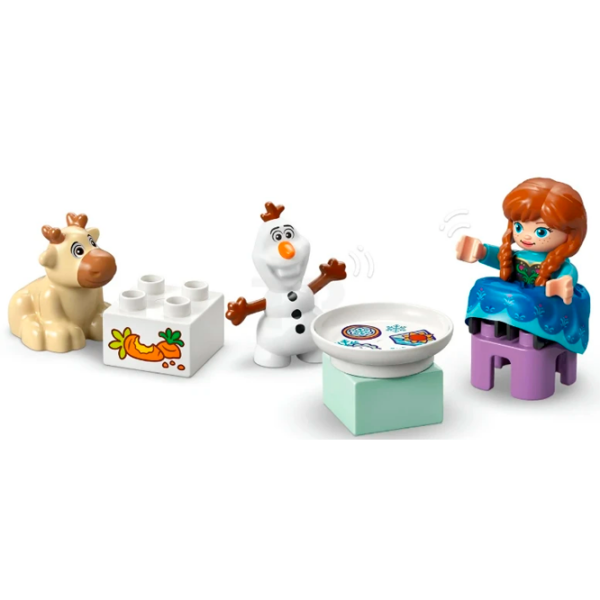 Constructor LEGO Anna And Elsa's Frozen Castle Party White Numărul de piese 54, 2+ photo 2