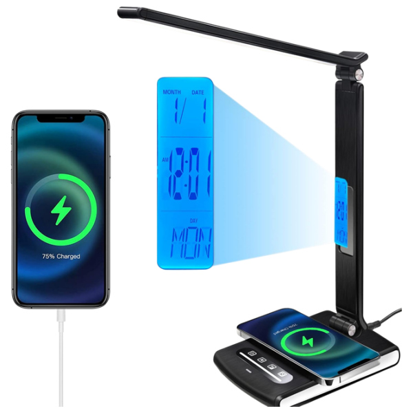 Lampă de masă Desk lamp T189 Black Rețea photo 1