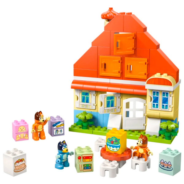 Constructor LEGO Bluey's Family House With Memory Game Orange Numărul de piese 83, 3+ photo 2
