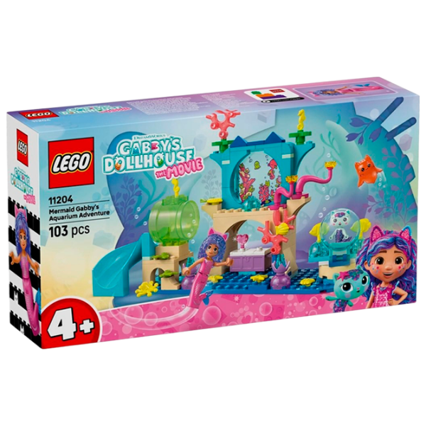 Constructor LEGO Mermaid Gabby's Aquarium Adventure Violet Numărul de piese 103, 4+