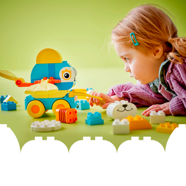 Constructor LEGO Animals On Wheels Yellow Numărul de piese 58, 2+ photo 4