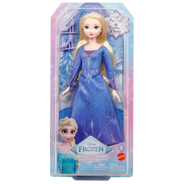 Păpușă Barbie Ice Skating Elsa prințesă JBG53 3+ photo 5
