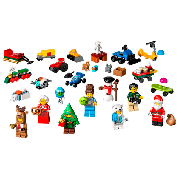 Constructor LEGO Advent Calendar Blue Numărul de piese 186, 5+ photo 3