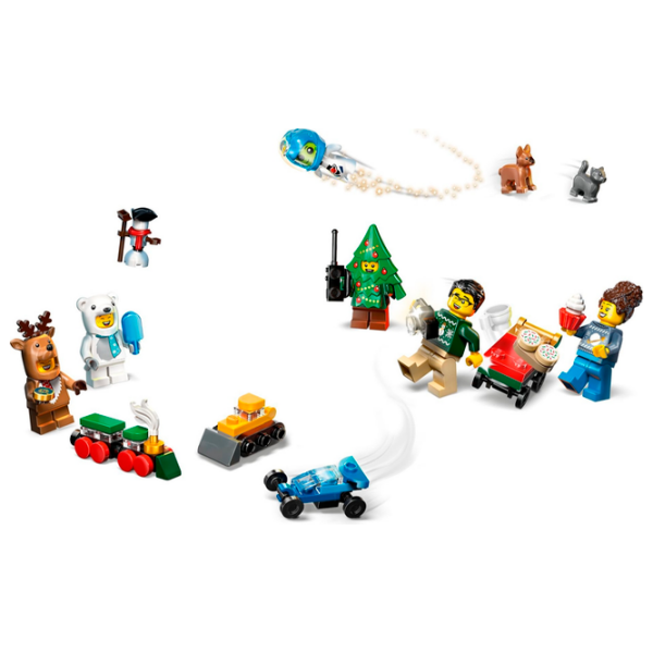 Constructor LEGO Advent Calendar Blue Numărul de piese 186, 5+ photo 5