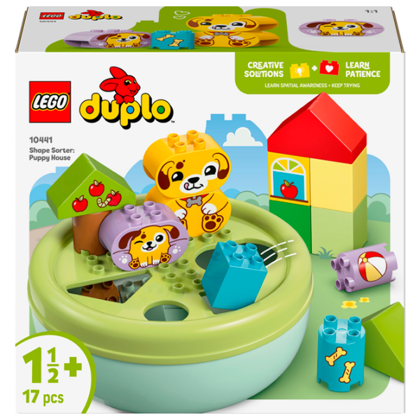 Constructor LEGO Shape Sorter: Puppy House Green Numărul de piese 17, 1.5+ photo 1