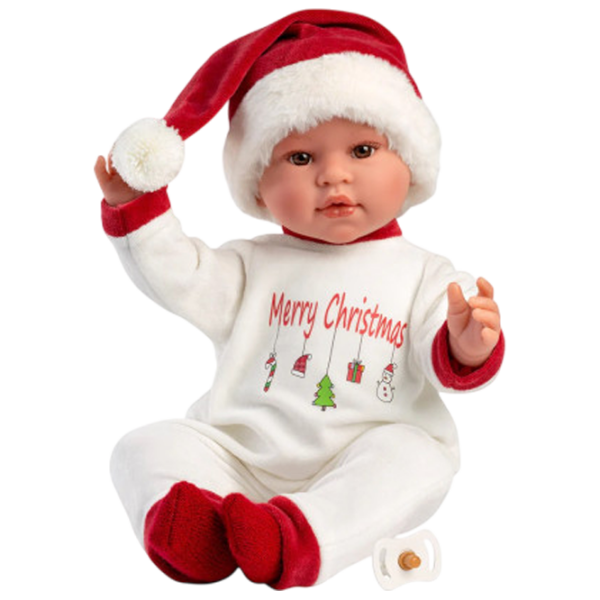 Кукла Llorens Leo Sonrisas Pijama-Merry Christmas малыш 74501 3+ photo 1