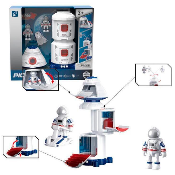 Jucărie interactivă Pioneer Explorarea Spațiului Stația Spațială WY891A White Pentru băieți, 3+ photo 2