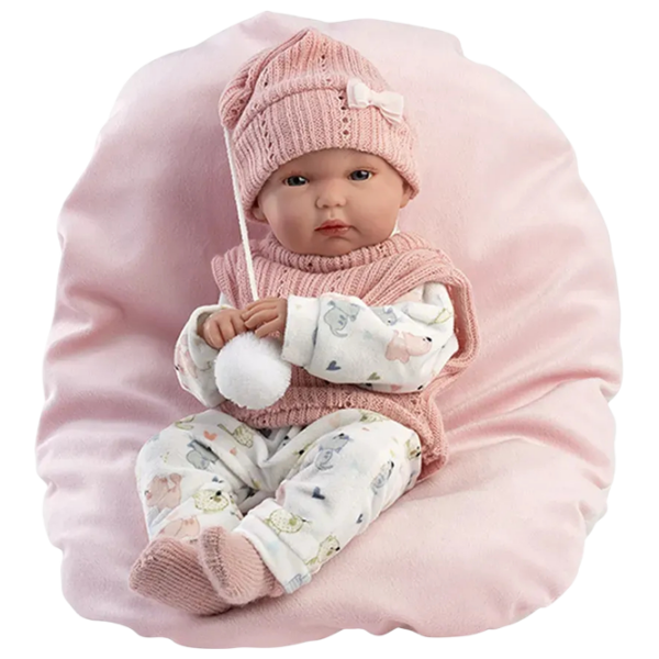 Păpușă Llorens Bimba RN Estampado Gatitos Con Cojin bebeluș 63504 3+ photo 1