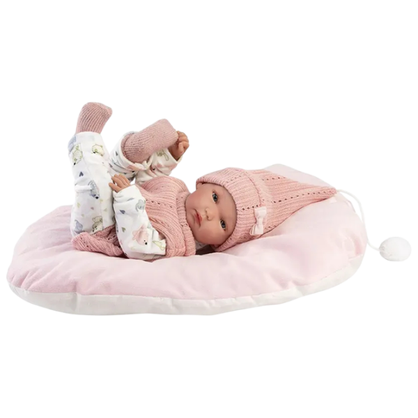 Păpușă Llorens Bimba RN Estampado Gatitos Con Cojin bebeluș 63504 3+ photo 3