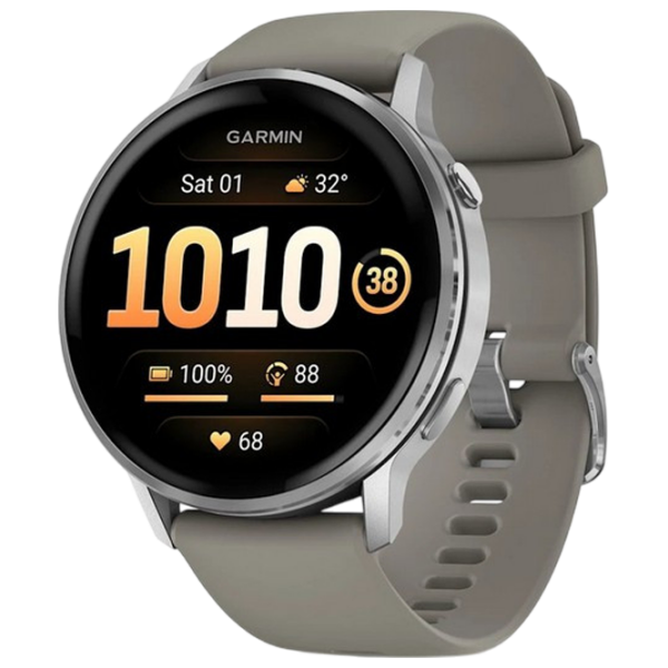 Умные часы Garmin Venu 4 Серебряный 1.4" | 45 мм | Нержавеющая сталь/Силикон
| 010-03014-01 photo 1
