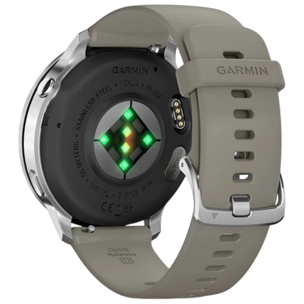 Умные часы Garmin Venu 4 Серебряный 1.4" | 45 мм | Нержавеющая сталь/Силикон
| 010-03014-01 photo 4