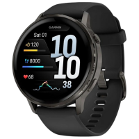 Ceas inteligent Garmin Venu 4 Black 1.4" | 45 mm | Oțel inoxidabil/Silicon
| 010-03014-00