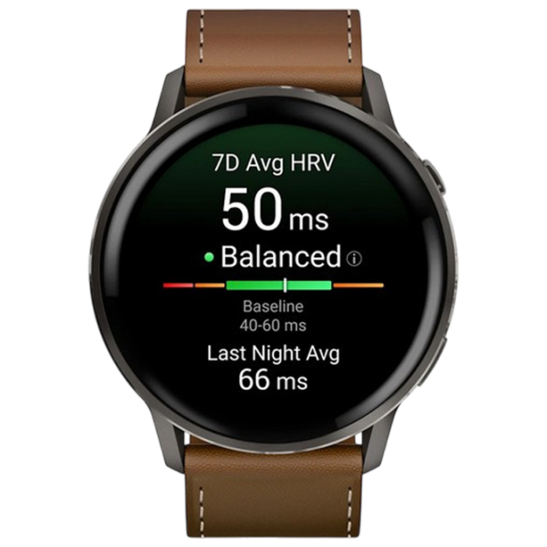 Ceas inteligent Garmin Venu 4 Black 1.4" | 45 mm | Oțel inoxidabil/Piele
| 010-03014-03 photo 2
