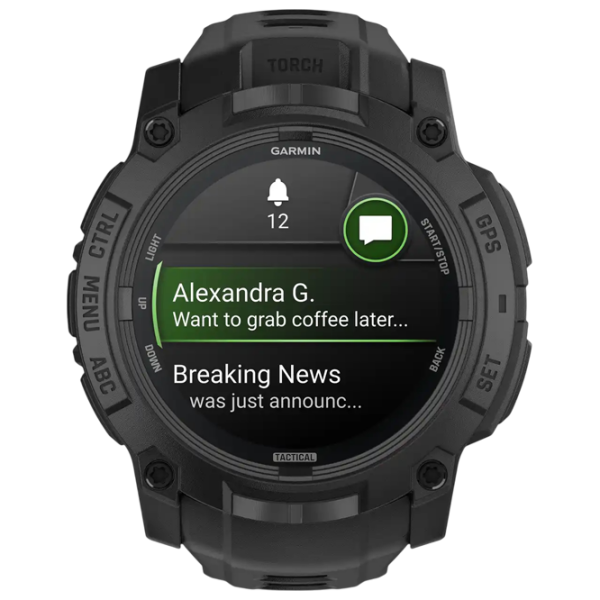 Ceas inteligent Garmin Instinct 3 Black 1.3" | 50 mm | Fibră polimerică durabilă/Silicon
| 010-03020-50 photo 2
